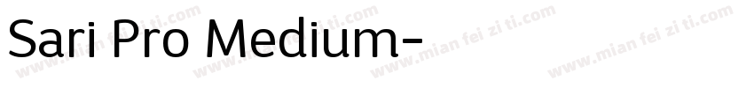 Sari Pro Medium字体转换